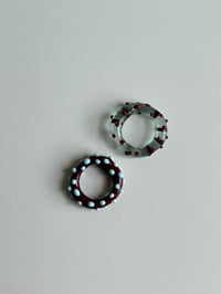 Image 2 of Dotted Murano Glass Rings