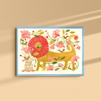 Folk Lion Print