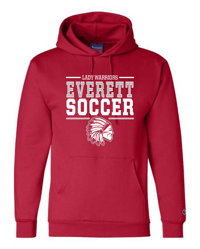 Image 1 of Lady Warrior Soccer Champion Hoodie Design 1
