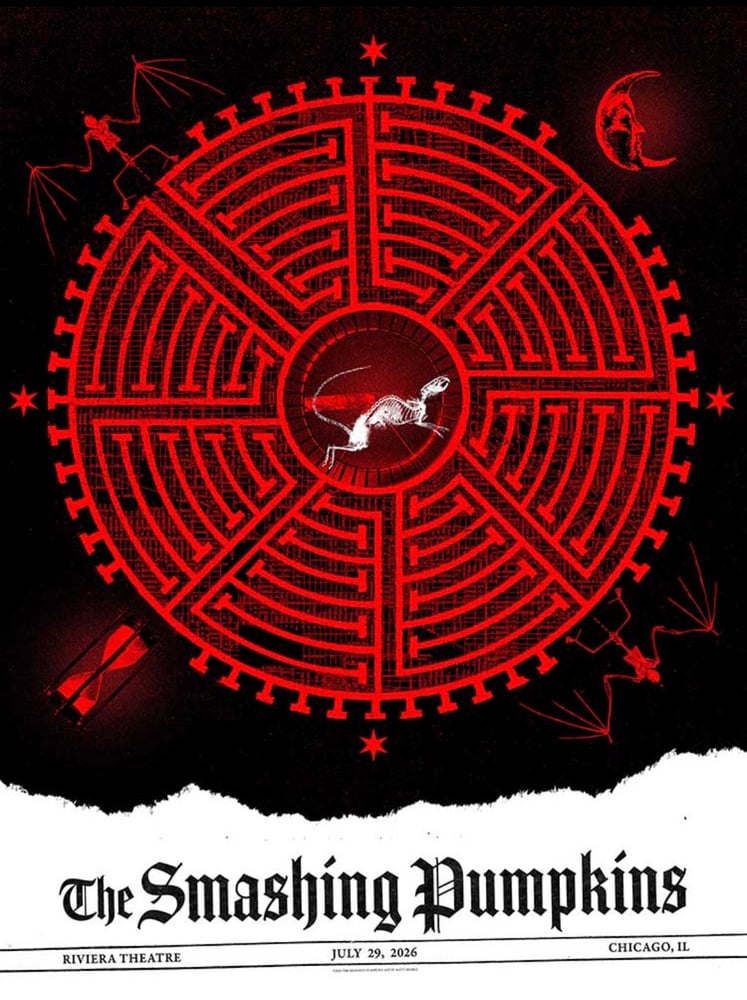 Image of The Smashing Pumpkins - Chicago - July 29 2026 - Standard Edition Print