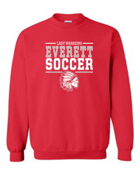 Image 1 of Lady Warrior Soccer Crewneck Design 1