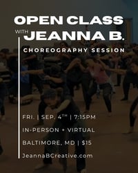 Image of Open Class Choreography Session 