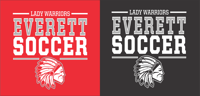Image 2 of Lady Warrior Soccer long sleeve Design 1