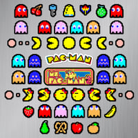 Image 2 of Pac-Man & Ms. Pac-Man Sticker/Magnet Sets (53 Pieces) 