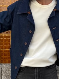 Image 2 of Raw Indigo Denim Jacket (unisex) 