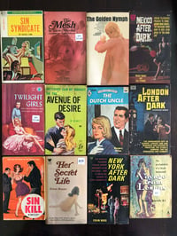 Image 1 of Vintage Sleaze Pulp Smut books 40’s - 60’s