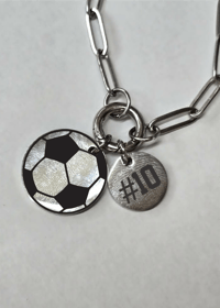 Everett Soccer Bar Necklace 2