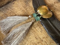 Image 19 of Shangri-La * Linen Tassel earrings/ n8