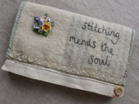 Image 4 of Vintage wool blanket pieces 
