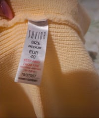 Image 7 of Savida Lemon Yellow Button Knit Cardigan – Size M / UK 12
