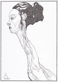 Image 2 of Elongate - Sketchbook Drawing in Ink on Paper 