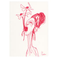 Image 1 of Petals - Sketchbook Drawing in Ink on Paper 