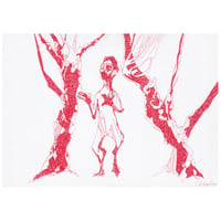 Image 1 of The Garden - Sketchbook Drawing in Ink on Paper 