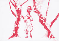 Image 2 of The Garden - Sketchbook Drawing in Ink on Paper 