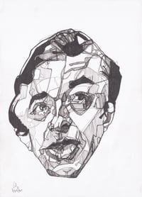 Image 2 of The Man From Another Place, Twin Peaks  - Sketchbook Drawing in Ink on Paper 