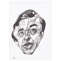 Image 1 of The Man From Another Place, Twin Peaks  - Sketchbook Drawing in Ink on Paper 