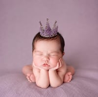 Image 3 of Newborn/toddler beaded crown OOAK
