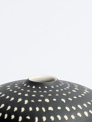 Image of Mini Black & White Sgraffito Vessel