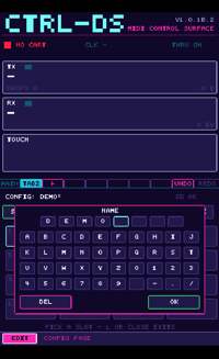 Image 7 of CTRL-DS - MIDI Control Surface for NDS - Downloadable ROM (1.0.1B) - (08/05/2026)