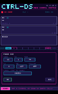 Image 5 of CTRL-DS - MIDI Control Surface for NDS - Downloadable ROM (1.0.1B) - (08/05/2026)