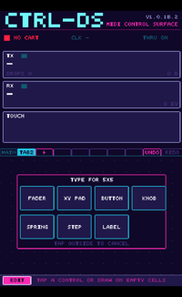 Image 4 of CTRL-DS - MIDI Control Surface for NDS - Downloadable ROM (1.0.1B) - (08/05/2026)