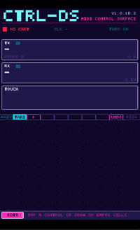 Image 3 of CTRL-DS - MIDI Control Surface for NDS - Downloadable ROM (1.0.1B) - (08/05/2026)
