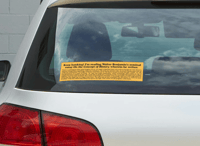 Image 1 of On the Concept of History Bumper Sticker