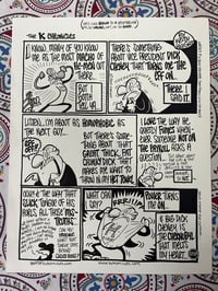  K Chronicles Original Art- "Love Me Some Dick (Cheney)"