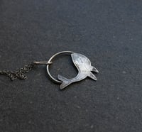 Image 1 of Whale Song Silver Necklace