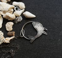 Image 3 of Whale Song Silver Necklace