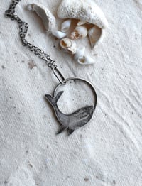 Image 4 of Whale Song Silver Necklace