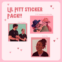 Image 1 of Lil Pitt Sticker Pack