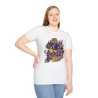 Image 3 of Purple and Gold tiger mascot tee