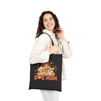 Image 5 of Dog Mom Illustration Tote Bag | Cute Woman with Corgi and Pup
