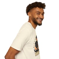 Image 4 of Dog Dad T-Shirt | Man with Two Dogs Illustration, Paw Print Design