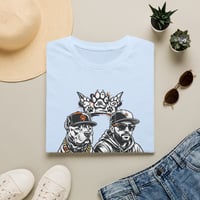 Image 4 of Dog Dad Graphic T-Shirt | Man with Dog, Paw Crown, Loyalty Typography