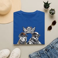 Image 5 of Dog Dad Graphic T-Shirt | Man with Dog, Paw Crown, Loyalty Typography