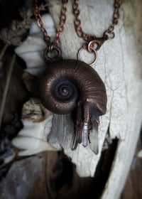 Image 2 of Crystal & Snail Shell Pendant