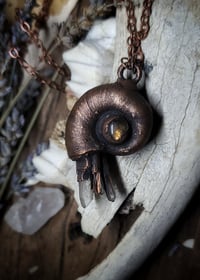 Image 1 of Crystal & Snail Shell Pendant