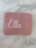 Personalised Knitted Baby Blanket