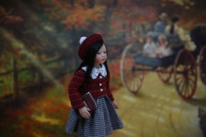 Image of OOAK 1:12 Dollhouse Miniature Artisan Realistic Little Girl Doll 