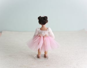 Image of OOAK 1:12 Scale Dollhouse Miniature Artisan Ballerina Doll Baby Girl