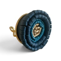 Image 2 of Bague, modèle BLOOM, Bleu