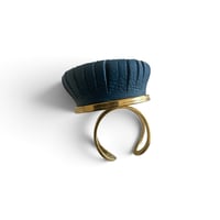 Image 3 of Bague, modèle BLOOM, Bleu