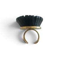 Image 3 of Bague, modèle BLOOM, Noir