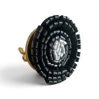 Image 1 of Bague, modèle BLOOM, Noir