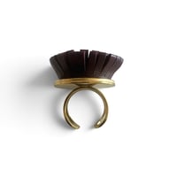 Image 2 of Bague, modèle BLOOM, Bordeaux
