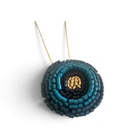 Image 2 of Collier, modèle BLOOM, Bleu
