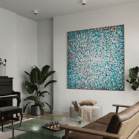 Image 10 of  'A million soft reflections' - 150x150cm
