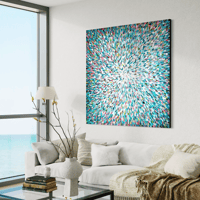 Image 13 of  'A million soft reflections' - 150x150cm